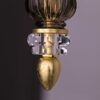 DAFNE AP1 Φωτιστικό επιτοίχιο απλίκα κρυστάλλινη golden teak φύλλο χρυσού Asfour crystal GRANDOLUCE