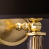 DAFNE AP1 Φωτιστικό επιτοίχιο απλίκα κρυστάλλινη golden teak φύλλο χρυσού Asfour crystal GRANDOLUCE