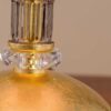 DAFNE LM Φωτιστικό επιτραπέζιο κρυστάλλινο λαμπατέρ golden teak φύλλο χρυσού Asfour crystals GRANDOLUCE