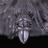 DAFNE SM Φωτιστικό οροφής κρεμαστό κρυστάλλινο φύλλο ασήμι Asfour crystals GRANDOLUCE