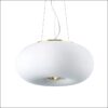 arizona sp3 φωτιστικό οροφής κρεμαστό λευκό γυαλί ∅40cm 214474 ideal lux