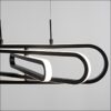 arte rl φωτιστικό οροφής κρεμαστό γραμμικό μαύρο ματ led l64cm 50w 9110351novaluce 6