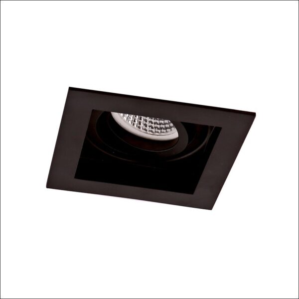 artsi i φωτιστικό οροφής σποτ χωνευτό τετράγωνο μαύρο 4208001 viokef