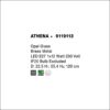 athena sp φωτιστικό οροφής κρεμαστό λευκό οβάλ γυαλί ∅225cm 9119112 novaluce 5