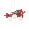 avion 2 sp3 φωτιστικό οροφής παιδικό κρεμαστό κόκκινο 136318 ideal lux