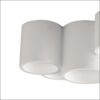 banjie pl5 φωτιστικό οροφής σποτ γύψινο στρόγγυλο λευκό 5φωτο intec light fan europe 2