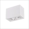 biscuit pl2 φωτιστικό οροφής σποτ λευκό τετράγωνο gu10 h12cm 613000231 trio lighting 1