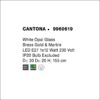 cantona fl φωτιστικό δαπέδου οπάλ λευκό γυαλί βάση μάρμαρο ∅155x37cm 9960619 novaluce 5