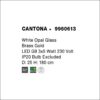 cantona sp3 φωτιστικό οροφής κρεμαστό οπάλ λευκό γυαλί ∅30cm 9960613 novaluce 6