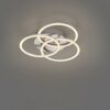 circle pl φωτιστικό οροφής χρώμιο ματ πλαφονιέρα led 27w ∅43cm r62823107 trio lighting 1