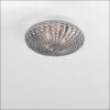 clam pl φωτιστικό οροφής πλαφονιέρα φιμέ ανάγλυφο γυαλί ∅30cm 9738254 novaluce 2