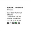 edgar pl φωτιστικό οροφής μαύρο ματ πλαφονιέρα led 35w ∅91x36cm 9086010 novaluce 7
