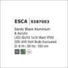 esca sp φωτιστικό οροφής κρεμαστό μεταλλικό μαύρο ∅30x6cm 9387003 novaluce 10