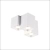 fernando pl3 φωτιστικό οροφής σποτ λευκό τετράγωνο gu10 ∅23x20cm 604900331 trio lighting 1