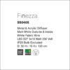 finezza sp φωτιστικό οροφής κρεμαστό λευκό ματ ∅50cm 550405 novaluce 3