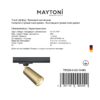 focus φωτιστικό οροφής σποτ ράγας μεταλλικό χρυσό ματ gu10 ∅60mm h130mm tr028 3 gu10 mg maytoni 2