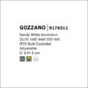 gozzano φωτιστικό οροφής σποτ εξωτερικό στρόγγυλο λευκό gu10 h9cm 9174511 novaluce 3