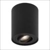 gozzano φωτιστικό οροφής σποτ εξωτερικό στρόγγυλο μαύρο gu10 h12cm 820002 novaluce 1