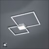 hydra pl φωτιστικό οροφής led πλαφονιέρα χρώμιο ματ 28w d65x65cm 676210307 trio lighting