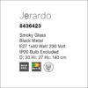 jerardo sp1 φωτιστικό οροφής κρεμαστό smoked γυαλί ∅30cm 8436423 novaluce 3