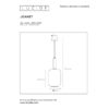 joanet sp1 φωτιστικό οροφής κρεμαστό γυαλί κύλινδρος φιμέ ∅22cm 454940165 lucide 7