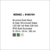 kovac sp1 φωτιστικό οροφής κρεμαστό ανάγλυφο διάφανο γυαλί ∅8cm 9160191 novaluce 8