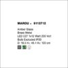 marou sp φωτιστικό οροφής κρεμαστό μελί γυαλί ∅195cm 9113712 novaluce 8