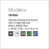 modena key small ap φωτιστικό απλίκα μπάνιου led χρώμιο l49cm 12w 787003 novaluce 3