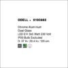 odell sp3 φωτιστικό οροφής κρεμαστό λευκό γυαλί ∅37cm 9190882 novaluce 6