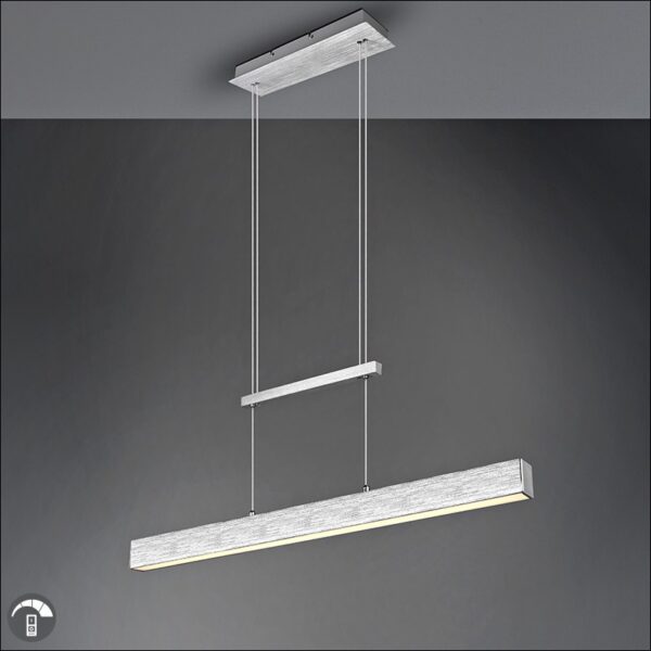 paros rl φωτιστικό οροφής κρεμαστό γραμμικό led αλουμίνου 32w ∅90cm r32043105 trio lighting