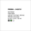prisma sp φωτιστικό οροφής κρεμαστό διάφανο γυαλί ∅23cm 9426731 novaluce 5