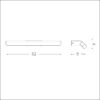 riflesso ap d62 φωτιστικό επιτοίχιο απλίκα μπάνιου λευκή l62cm 142289 ideal lux 1