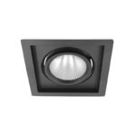 shopline ps φωτιστικό οροφής downlight τετράγωνο χωνευτό μαύρο led 30w6500k ψυχρό λευκό bd36 00531 braytron