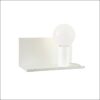 simi ap φωτιστικό επιτοίχιο λευκό απλίκα τοίχου μεταλλική ∅25x12cm 4231900 viokef