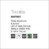 treccia sp φωτιστικό οροφής κρεμαστό led λευκό ματ ∅58cm 47w 9007801 novaluce 2