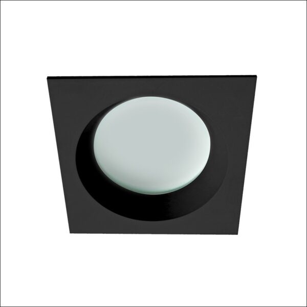 yan φωτιστικό οροφής σποτ μπάνιου χωνευτό τετράγωνο μαύρο dark light 4151301 viokef
