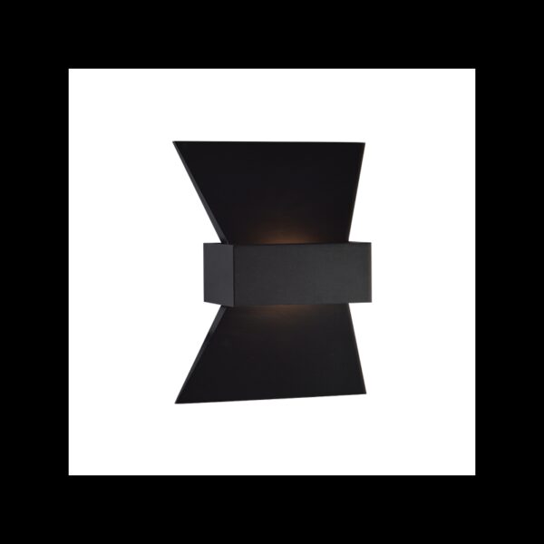 φωτιστικό επιτοίχιο απλίκα μαύρη led zd81166ledbk aca decor