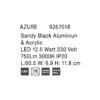 AZURE Φωτιστικό επίτοιχο μαύρο απλίκα μπάνιου led IP20 ∅60cm 9267018 NOVALUCE