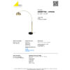 ARGENTINA FL Φωτιστικό δαπέδου μπρονζέ με μαρμάρινη βάση 411700108 TRIO LIGHTING