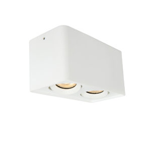 ARION II Φωτιστικό οροφής σποτ εξωτερικό μεταλλικό λευκό τετράγωνο ∅18×9,5cm GU10 4279900 VIOKEF