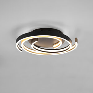 CAYA PL Φωτιστικό οροφής πλαφονιέρα μαύρο-χρυσό ∅50cm 641910208 TRIO LIGHTING