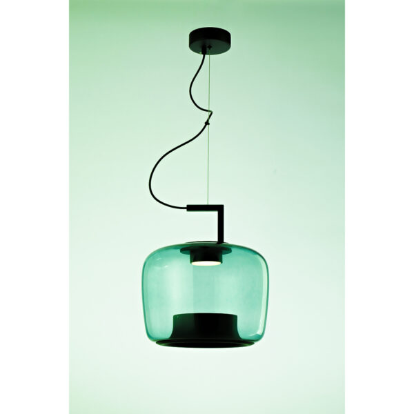 BLOOM-B-LG Φωτιστικό οροφής κρεμαστό πράσινο γυαλί ∅35cm 10-8632033 LUCIDO