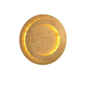C8605/1M-GD Φωτιστικό οροφής - πλαφονιέρα φύλλο χρυσού led 18w ∅40cm SUNLIGHT