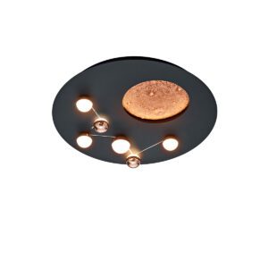 MARNIE Φωτιστικό οροφής πλαφονιέρα μέταλλο μαύρο και χρυσό 58w ∅55cm 644110180 TRIO LIGHTING (Αντιγραφή)
